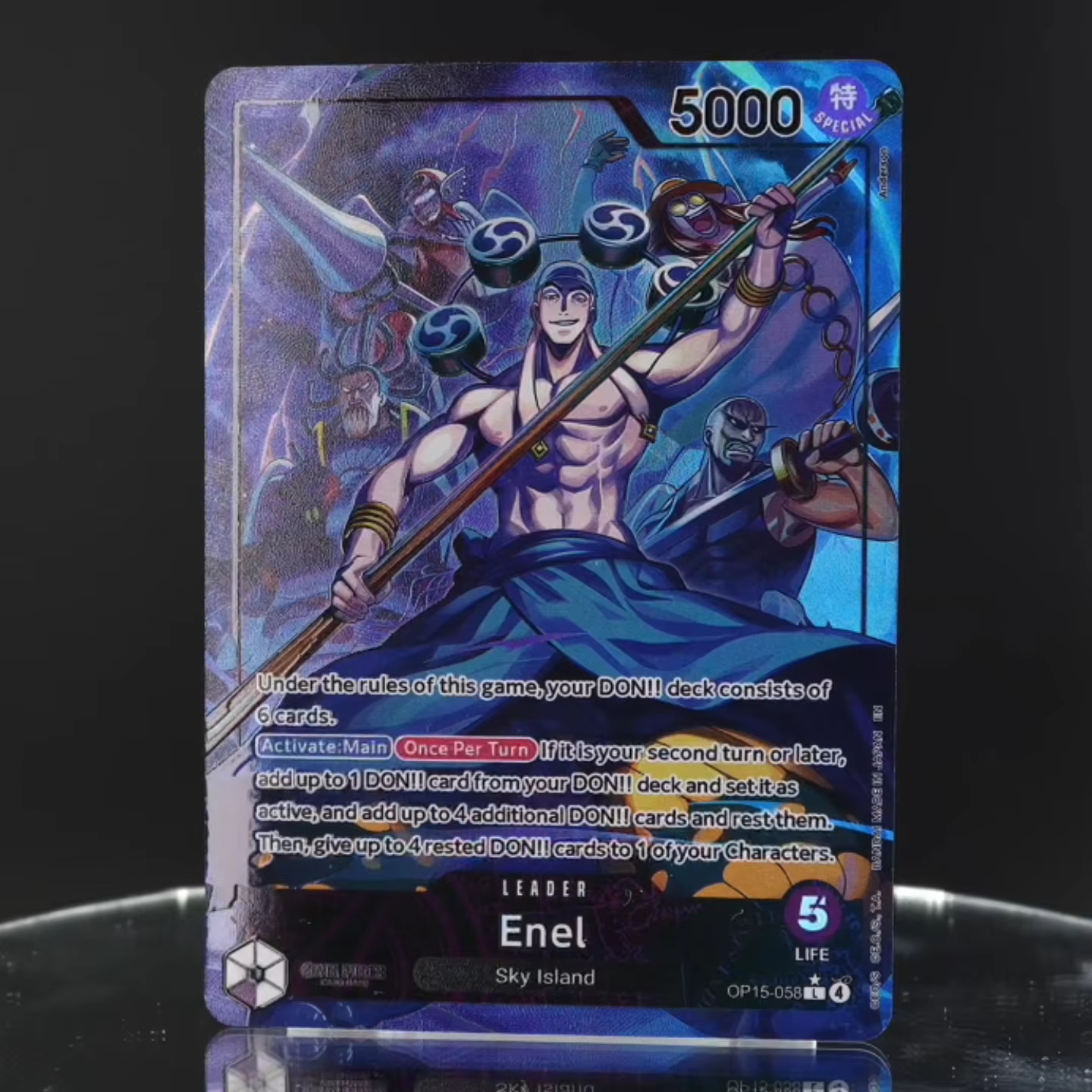 Carte de leader One Piece TCG OPCG en anglais OP15 - Ensemble de cartes