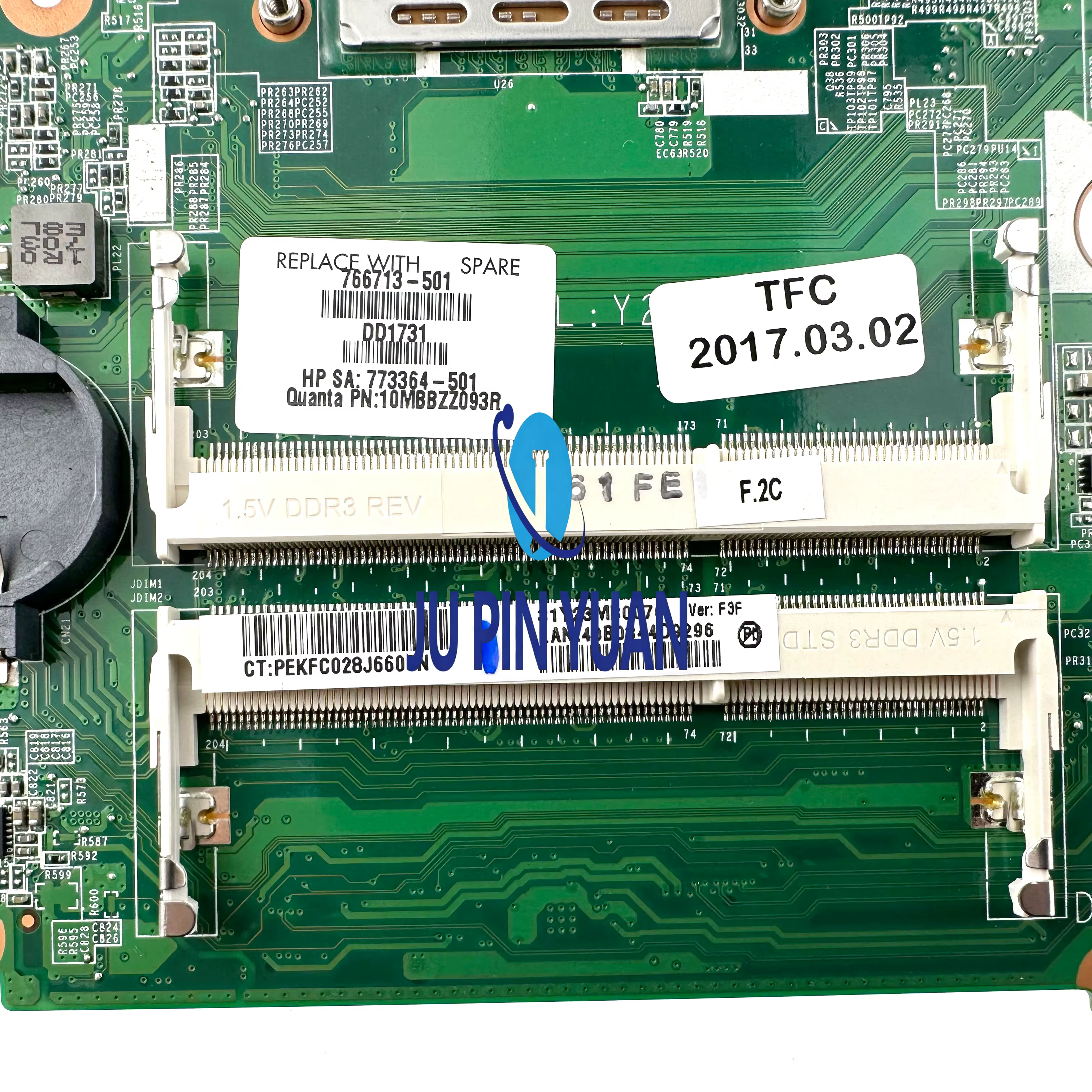 Carte mère pour ordinateur portable HP Beats 15-P 15Z-P DAY23MB6C0
