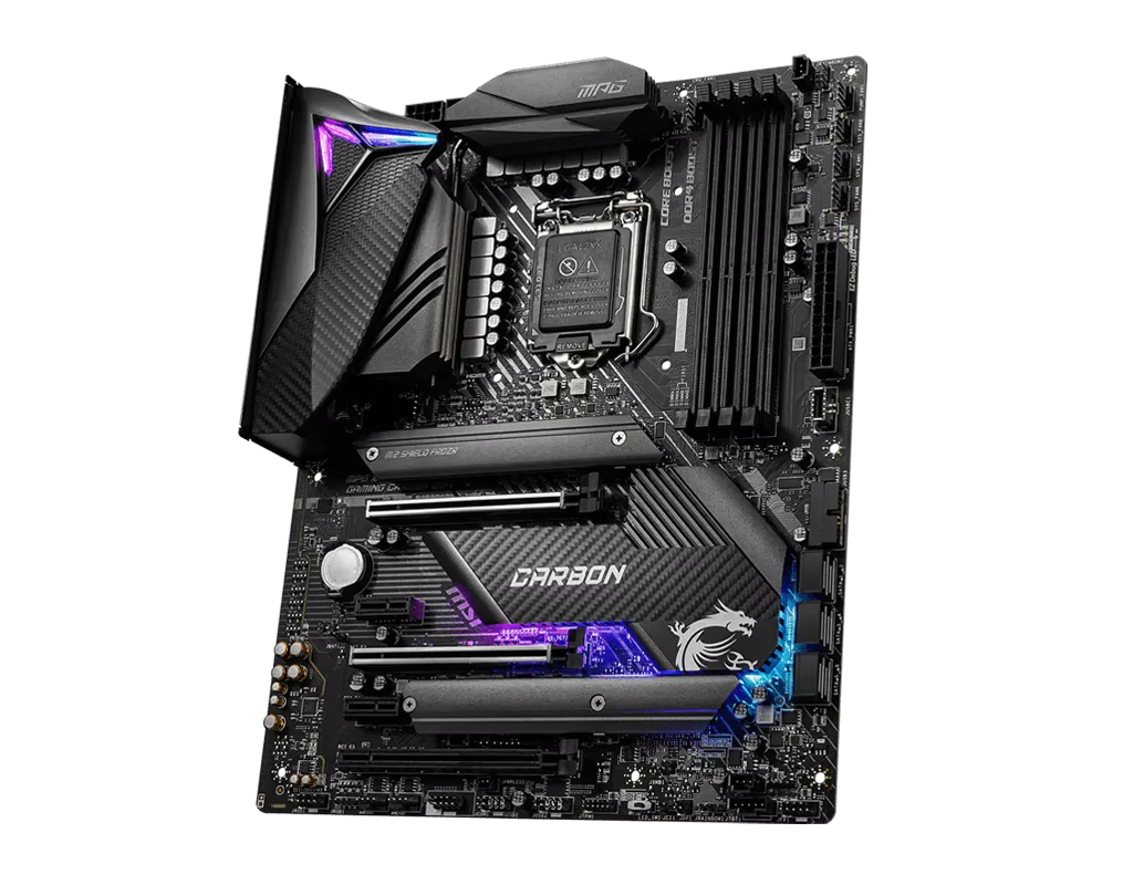 MSI MPG Z490 GAMING CARBON WIFI LGA 1200 4×DDR4 128GB 1×HDMI 1×Display Port