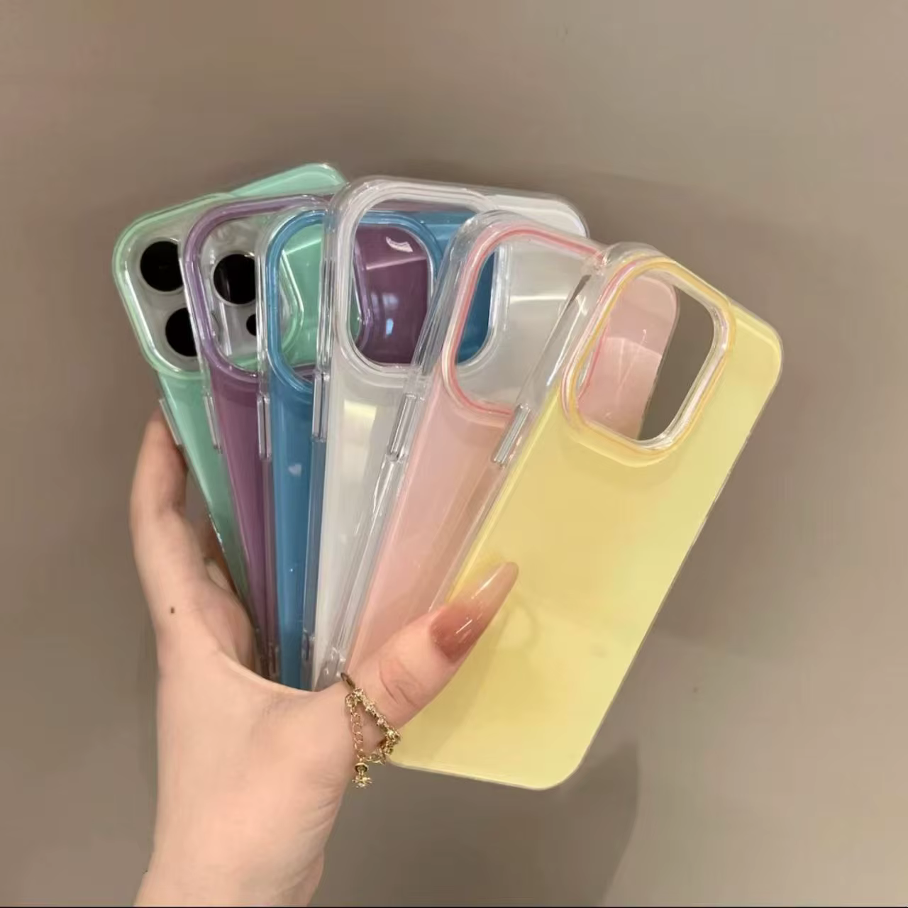 Coque de téléphone pare-chocs en Silicone, antichoc, bonbon, à la mode, pour iPhone 17 16 Pro Max 15 14 13 12 11 XS X XR 16E 7 8 16 Plus 17 Air Cover
