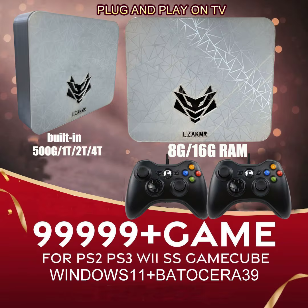 Expérience de jeu ultime - Boîte de jeu AK1 - Système de jeux Windows 11 2T/4T - 8G/16G de RAM avec plus de 70000