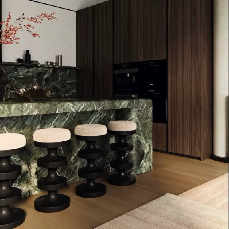 Chaises de bar modernes en bois