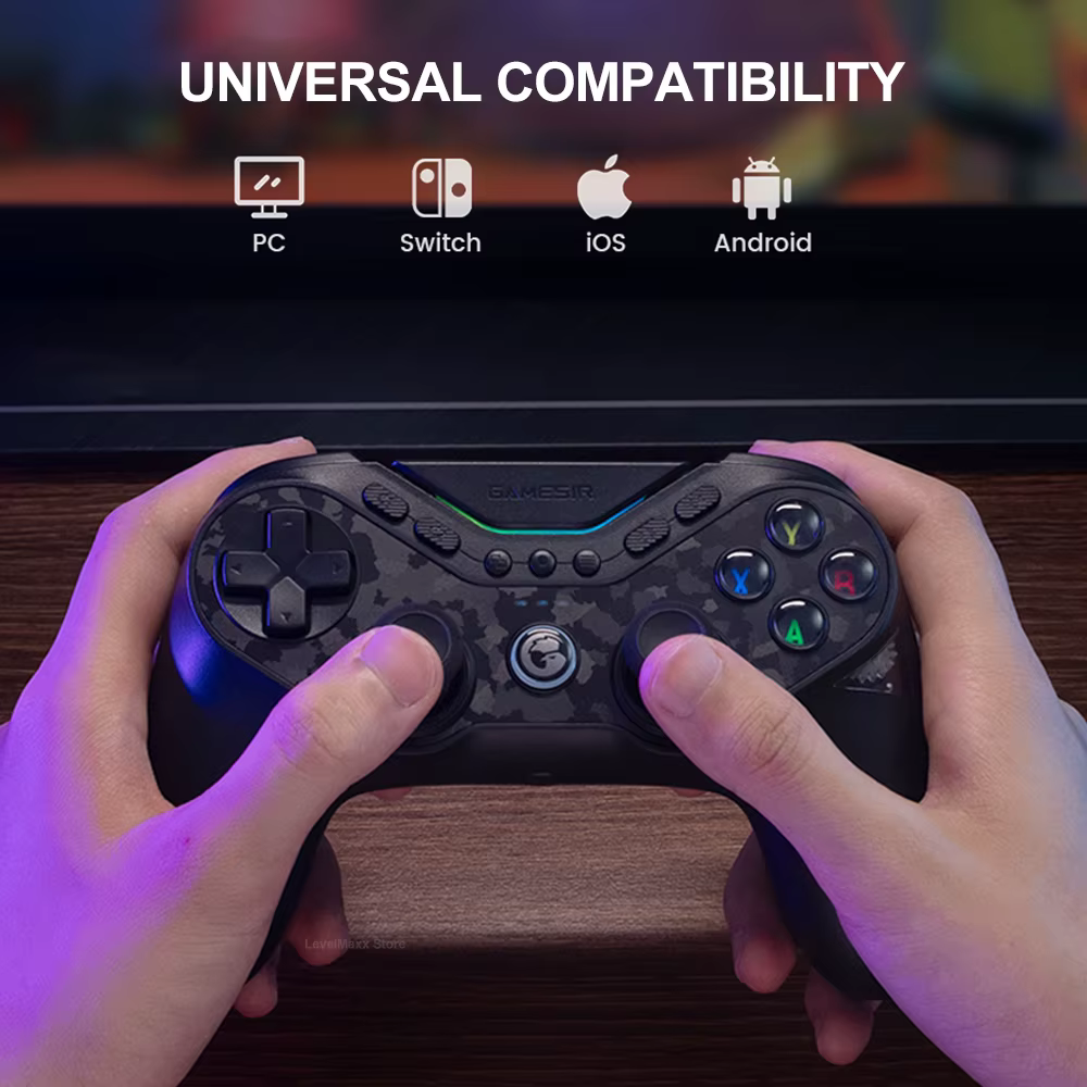 Tarantula Pro T3 Pro contrôleur de jeu sans fil avec Gamesir mag-res TMR bâtons effet d'éclairage rvb pour Switch PC IOS