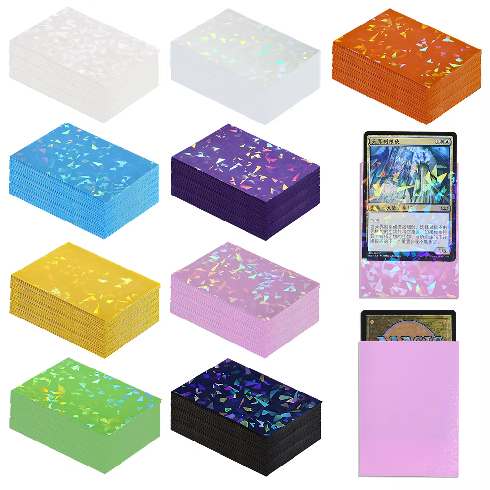 60 pièces/paquet 66*91mm cartes photo holographiques protecteur cartes manches carte transparente Pkm Film idole Photo manchon cadeaux emballage