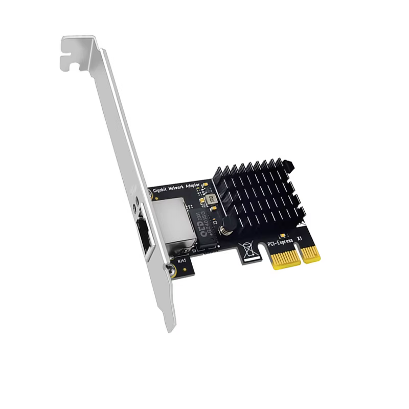 Nouvelle carte réseau Ethernet PCIE Gigabit PCI Express X1 à RJ45 adaptateur