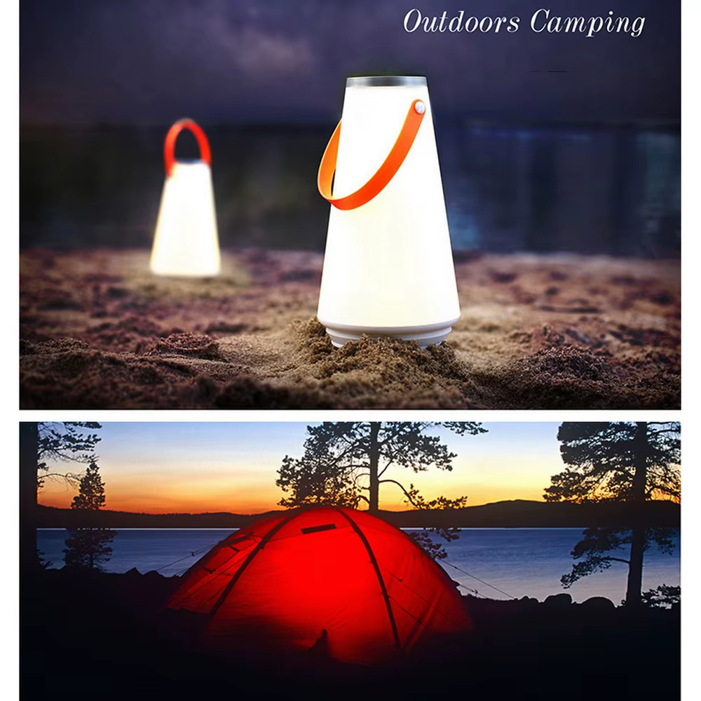 Lanterne portable LED, lampe de camping rechargeable par USB, étanche, pour situations d'urgence, éclairage domestique, lanterne suspendue pour tente, éclairage de chemin