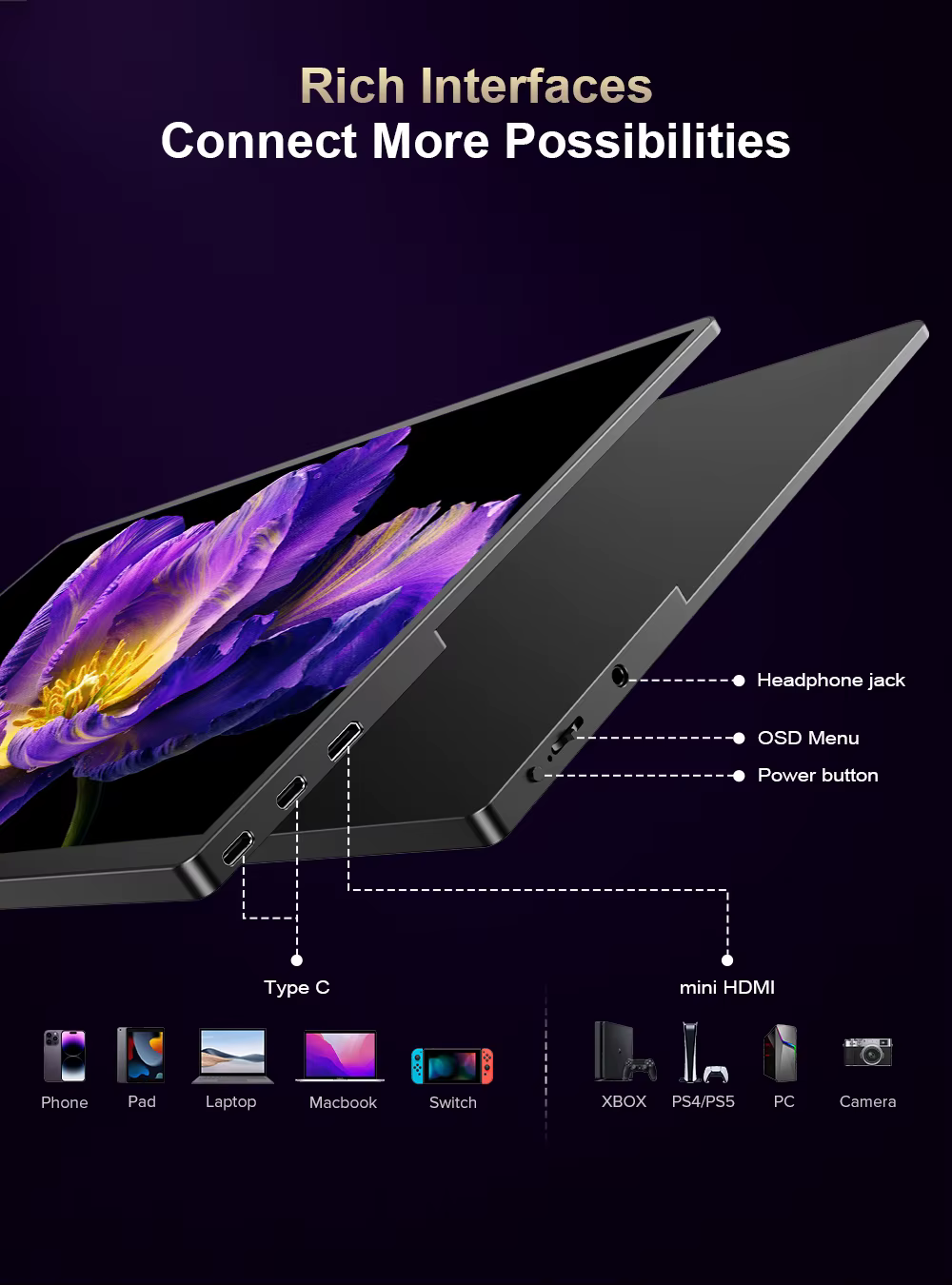 Moniteur Portable OLED UPERFECT 15.6 pouces