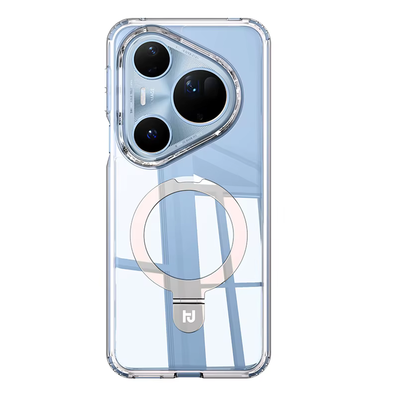Transparent pour Magsafe Cas pour Huawei Pura 70 80 Pro Pro + Ultra avec Magnétique et Support Anneau Prend En Charge Sans Fil Couverture