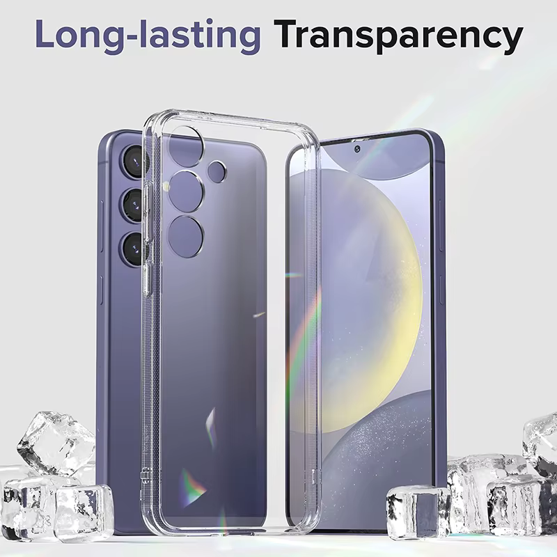 Coque de téléphone souple en Silicone cristal TPU, étui Ultra fin et transparent à 25 bords pour Samsung Galaxy S26 S25 S24 S23 S22 S21 S20 FE S25 Plus
