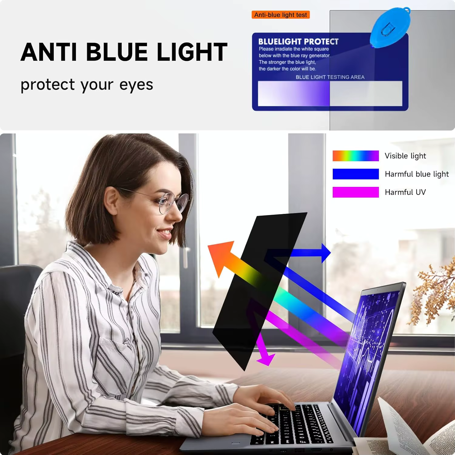1 paquet de filtre d'écran de confidentialité pour ordinateur portable 14 pouces 16:9