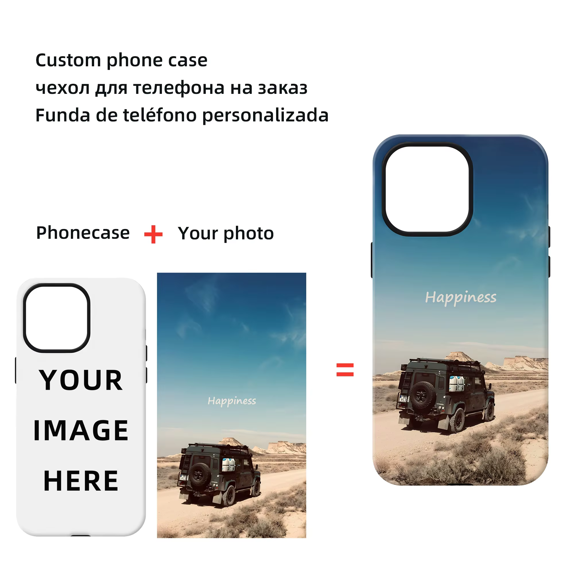 Coque de téléphone avec image personnalisée, coque robuste pour iPhone 15, 14, 13, 12 Pro Max Plus, X, Poly XS, 11, photo de bricolage, conception personnalisée