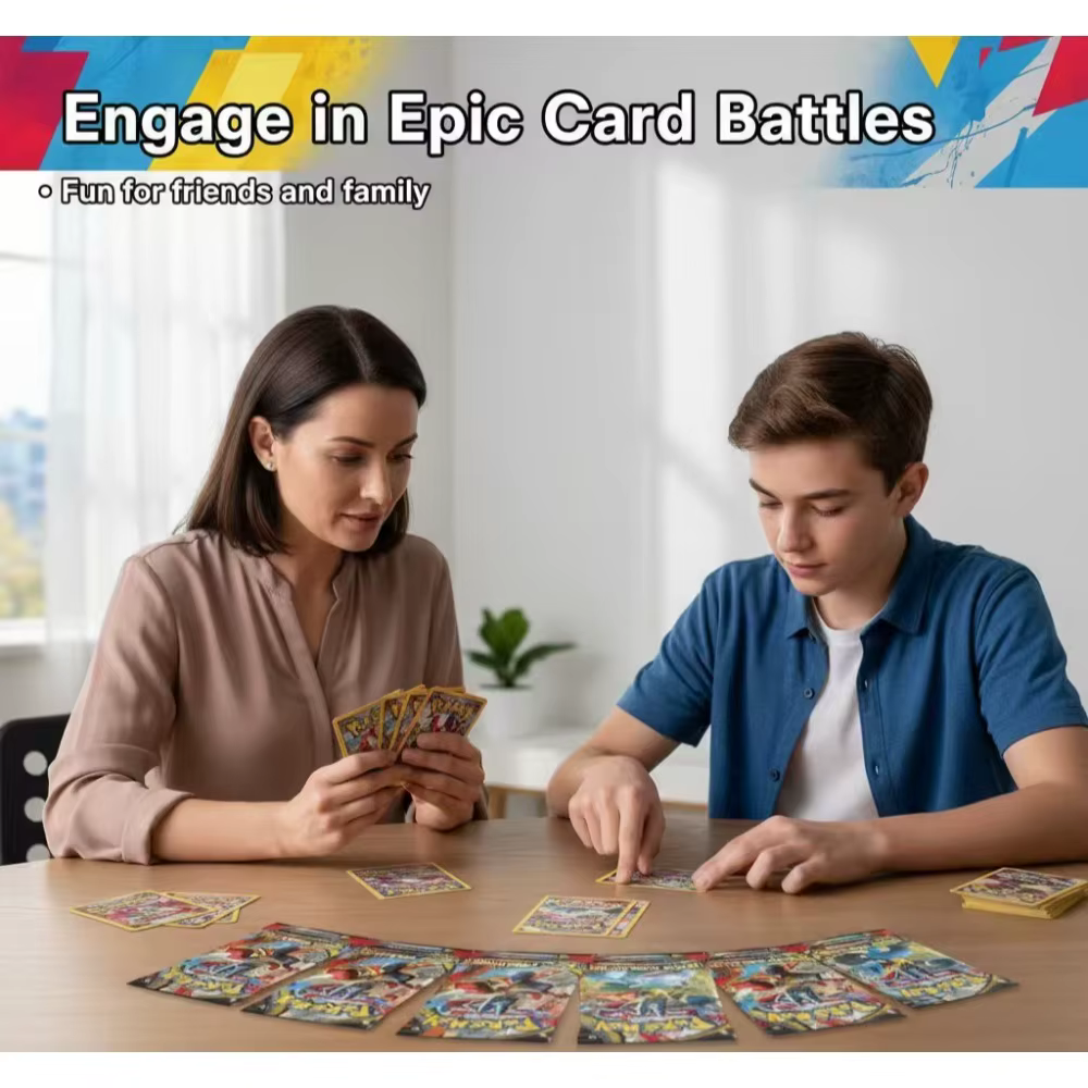 Nouveau modèle Pokemons français anglais allemand coréen espagnol cartes Pokemons carte GX VMax VMAX V TT Pikachu Anime carte de combat