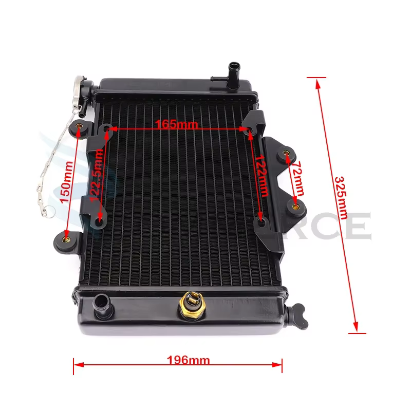 Radiateur de refroidissement à eau pour moteur ATV, pour moteur, 150cc, 200cc, 250cc, UTV, Quad, Dirt Bike, pièces de Buggy