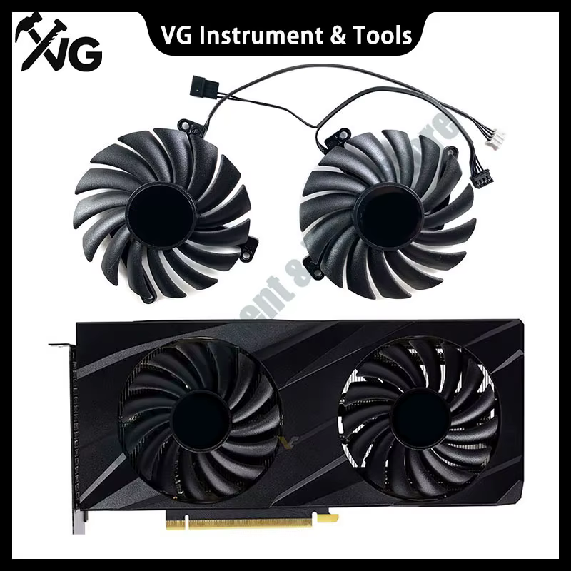 Tout neuf pour PNY GeForce RTX3060 3060ti VERTO double ventilateur carte graphique ventilateur de remplacement CF-12910S