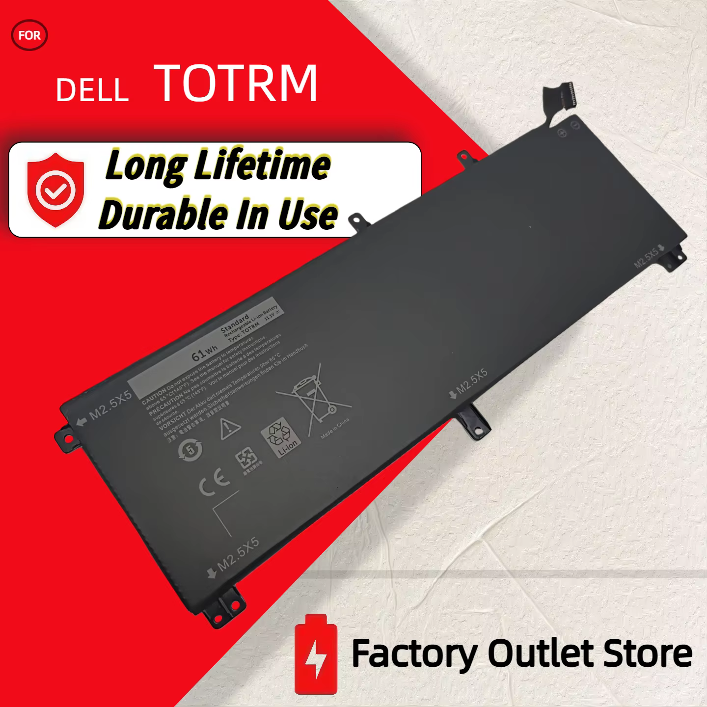 Vente en gros et au détail ❗ ❗ ❗ Batterie d'ordinateur portable TOTRM T0TRM pour Dell XPS 15 9530 Precision M3800 H76MV