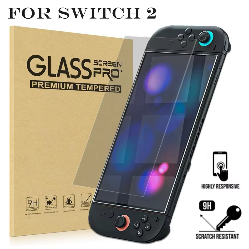 1/2/3 pièces protecteur d'écran en verre trempé pour Switch 2 Transparent HD clair anti-rayures