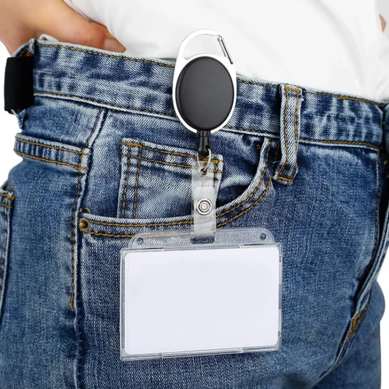 Porte-cartes de travail en plastique, housse de protection pour cartes de Bus, cartes d'identité, étanche, transparente, pour femmes et hommes, étui pour cartes de crédit