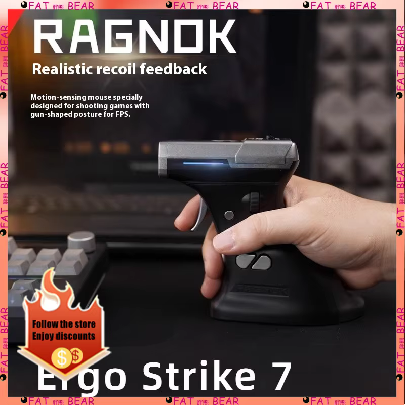 Souris de jeu Ragnok 3 Gun ErgoStrike 7 de nouvelle génération pour jeux de tir