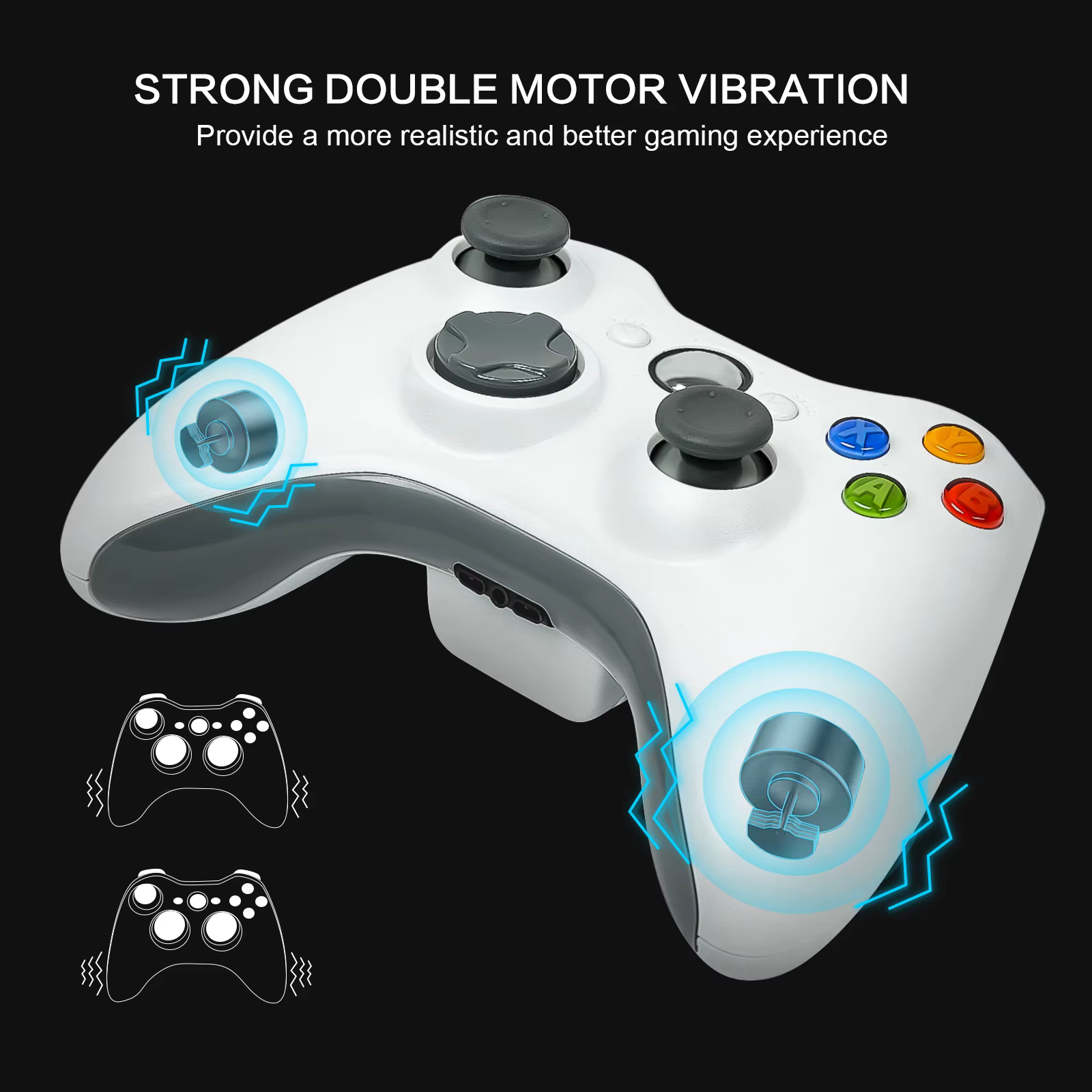 Manette de jeu PC pour Xbox 360 2.4G