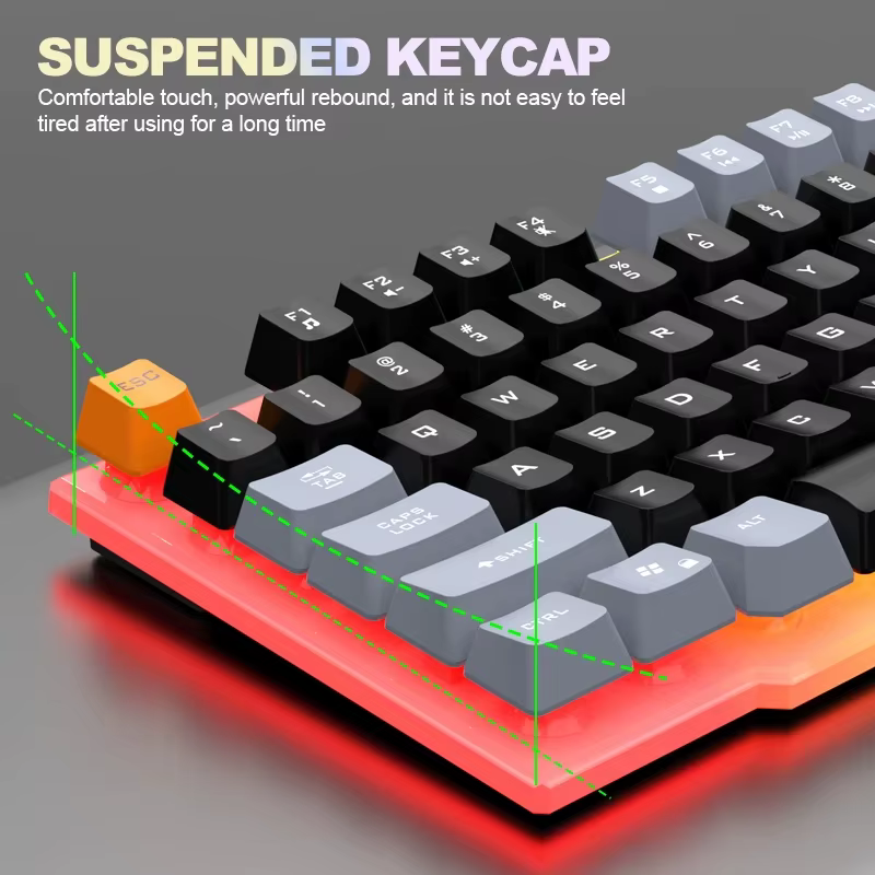 Ensemble clavier et souris rétroéclairés tricolores super cool