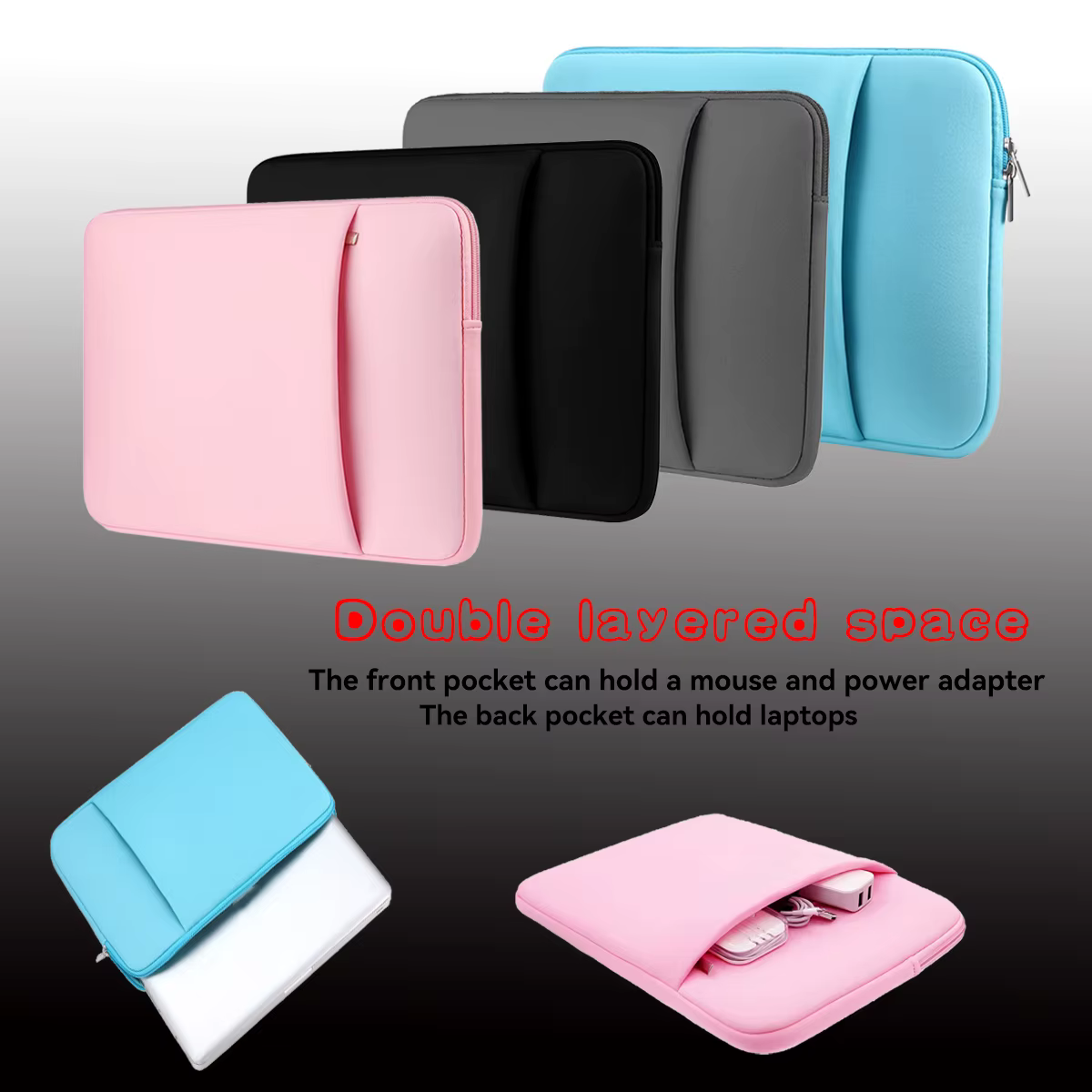 Sac intérieur pour ordinateur portable multifonctionnel