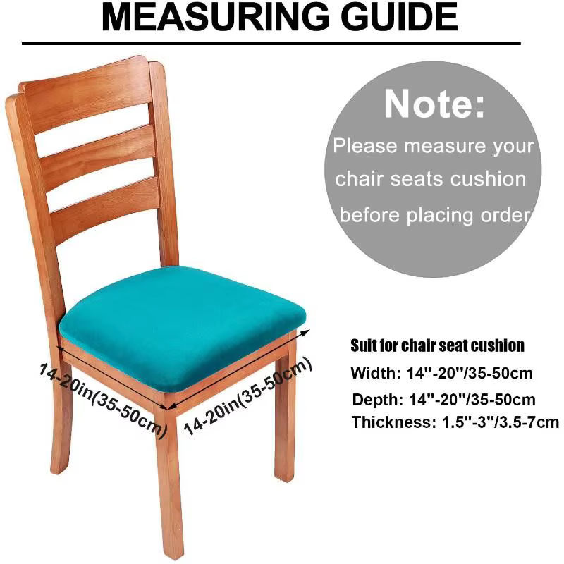 Housses de coussin de chaise en velours, très extensibles, pour salle à manger, salon, siège de chaise, housse de protection pour bureau, cuisine, Banquet
