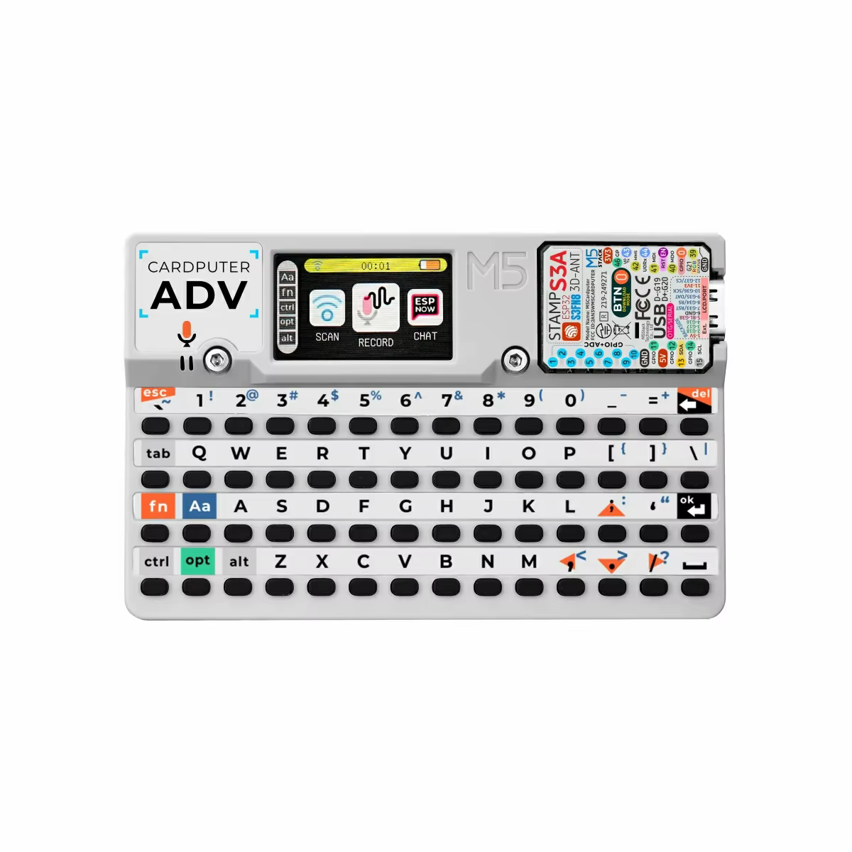 M5Stack Cardputer Adv Programmable ordinateur StampS3A IoT contrôleur 56 touches clavier carte microcontrôleur Kit de développement