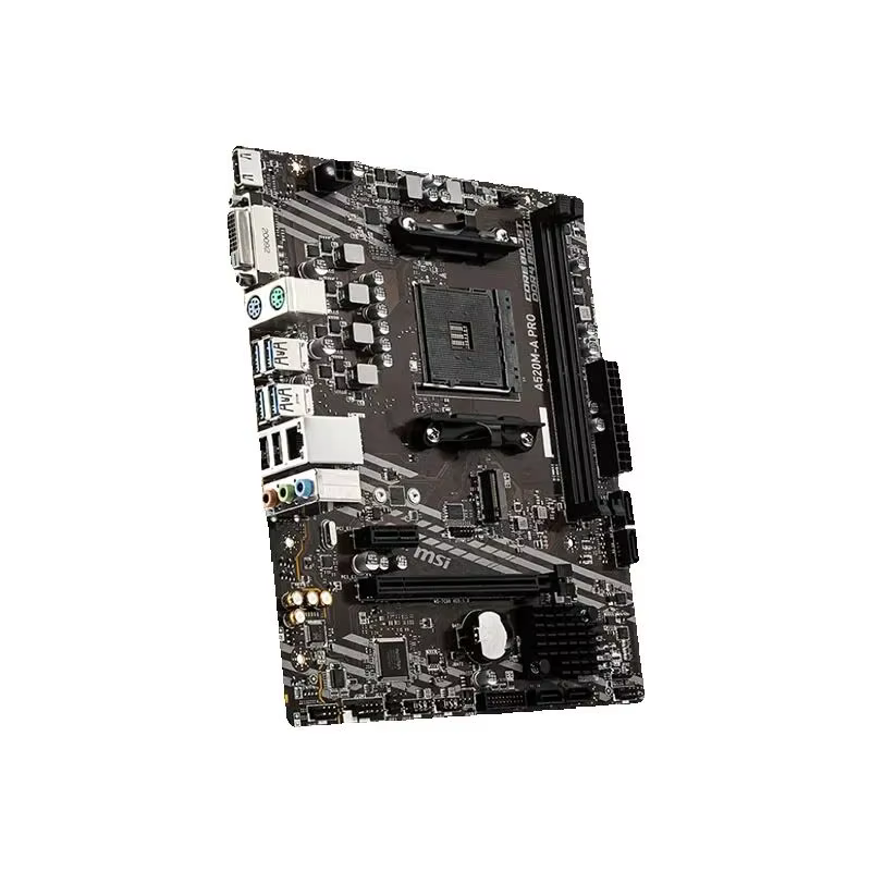 Nouveau MSI A520M A PRO Micro ATX AMD A520 DDR4 M.2 USB3.2 STAT 3.0 SSD/64G meilleur support R9 ordinateur de bureau CPU Socket AM4 carte mère