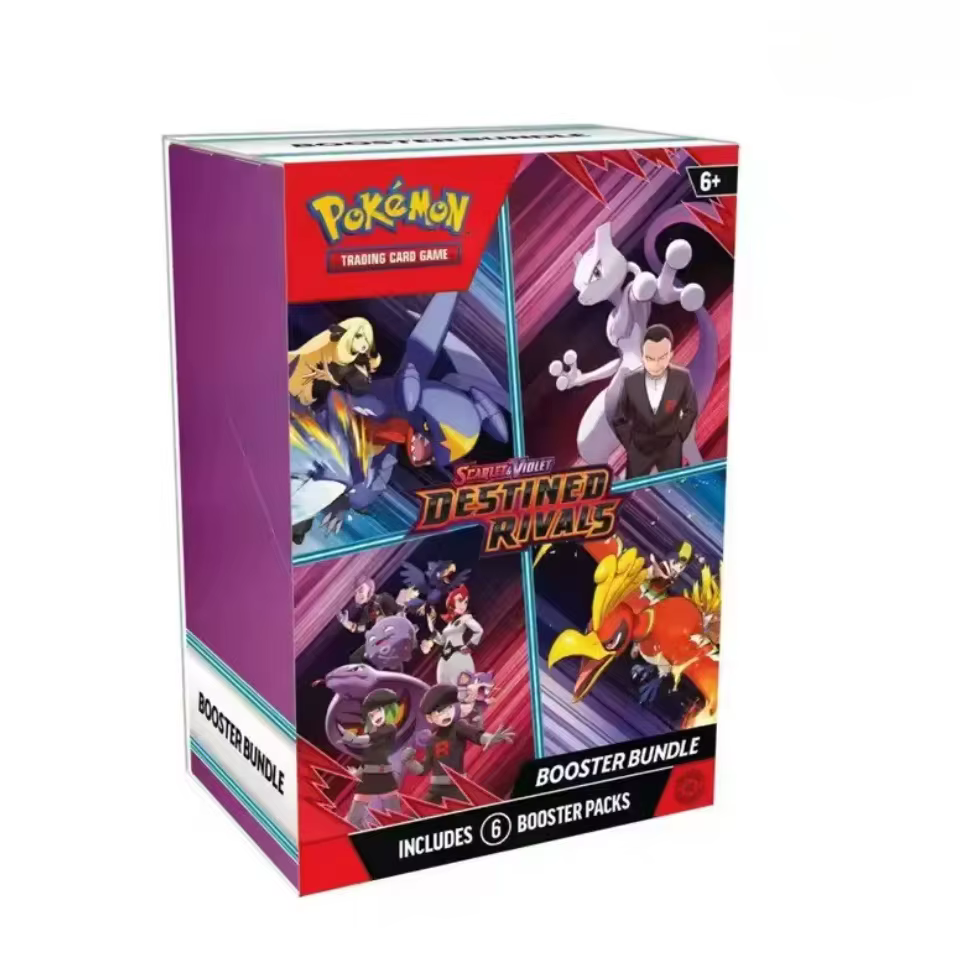 Lot de boosters de cartes Pokémon V10 Destined Rivals Prismatic Evolutions Scarlet Violet 151 Cartes de collection anglaises Cadeaux