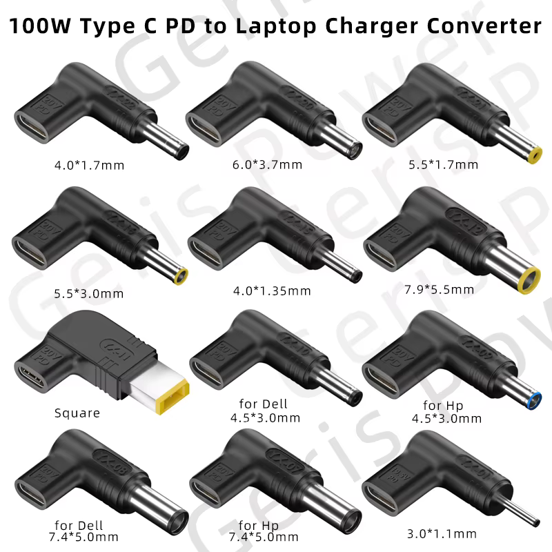 ​ P P P P ​ Convertisseur de chargeur universel D 100W Type C vers pour ordinateur portable