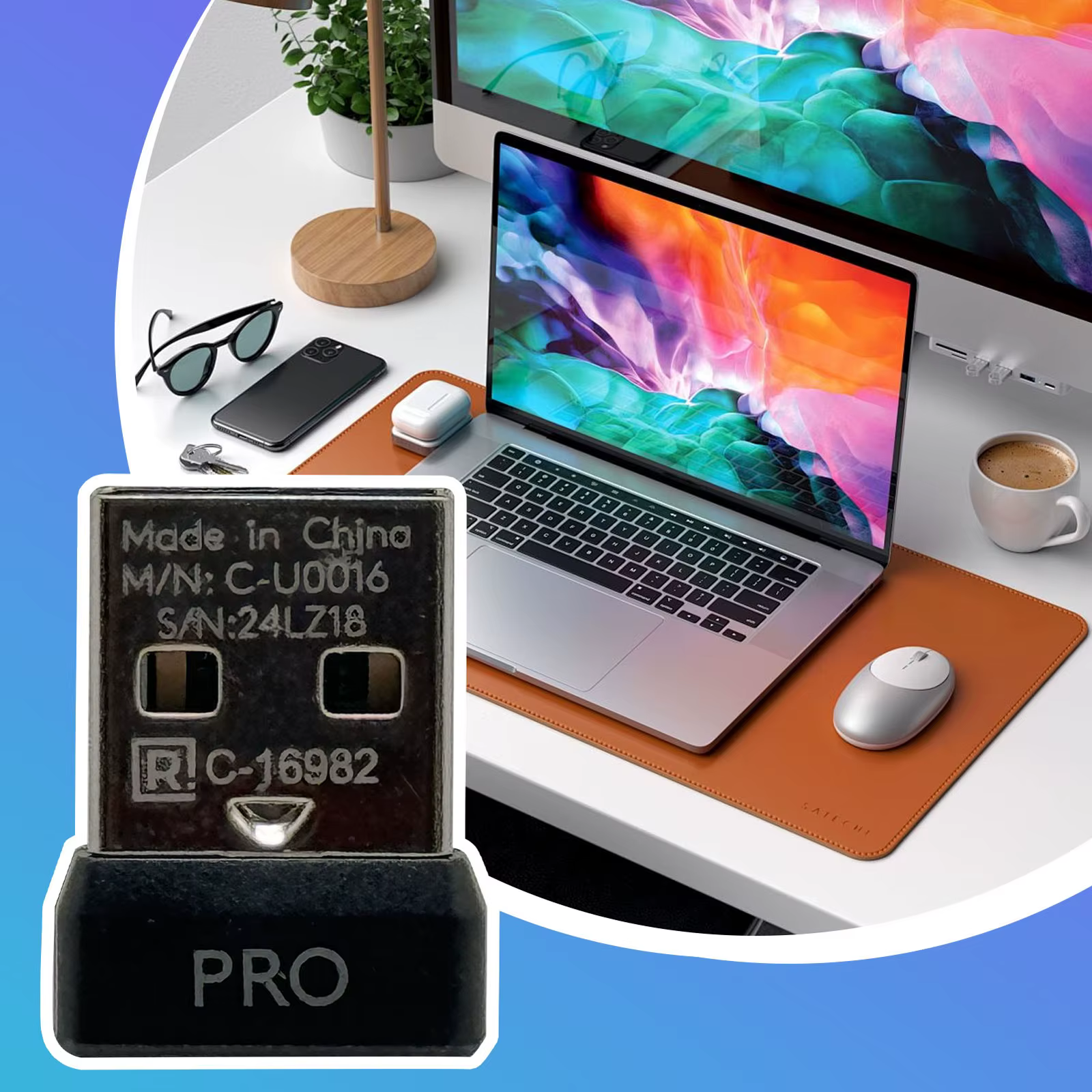 Récepteur USB pour Logitech GPW G Pro sans fil/GPXS G Pro X Superlight-dongle USB de souris