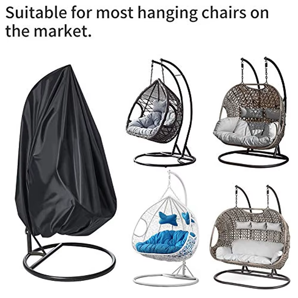 Housse de protection de chaise oeuf, imperméable, avec fermeture éclair, anti-rouille, Durable, Anti-UV, coupe-vent, balançoire suspendue pour jardin