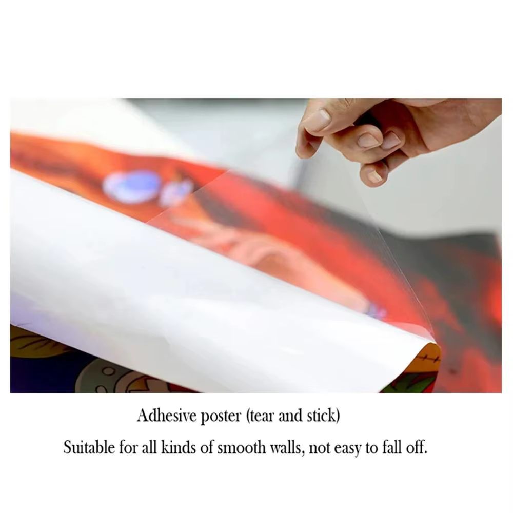 C-Cowboy B-Bebop Anime affiche HD PVC auto-adhésif mur Art-étanche réutilisable pour le bureau à domicile café