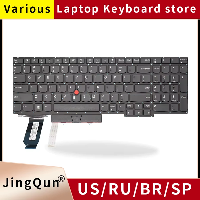 Clavier d'ordinateur portable US/RU pour LENOVO ThinkPad E15 R15 GEN2/E15 Gen 2 Gen 3 Gen 4/ E15 2ème génération 2/E15