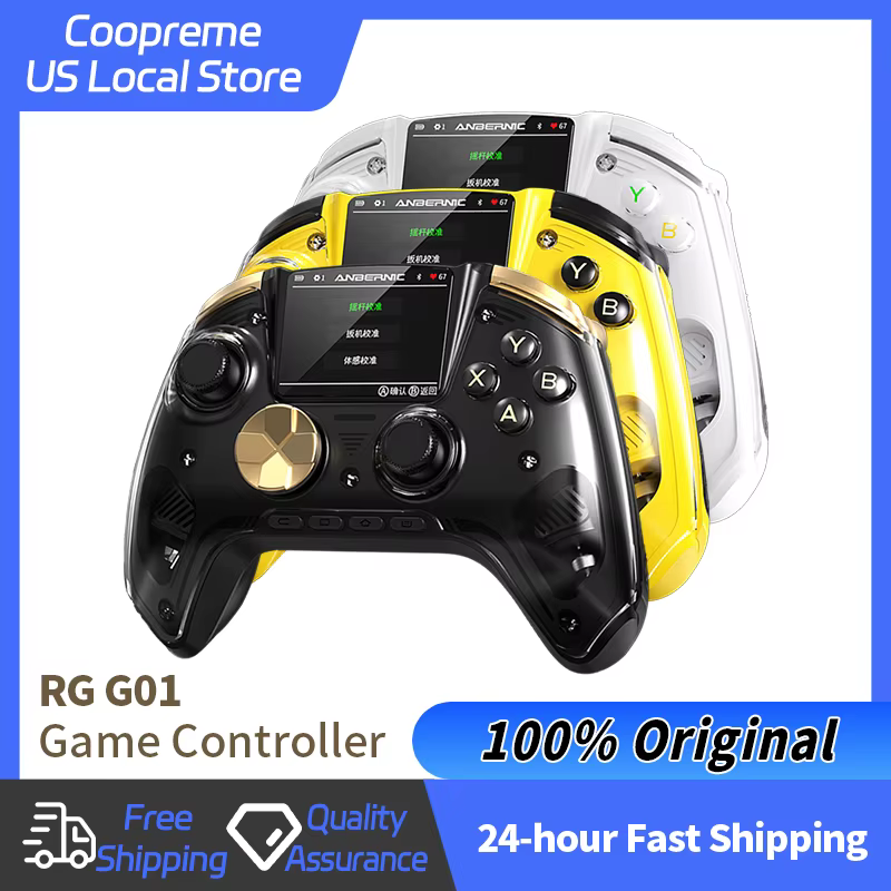Manette de jeu sans fil Anbernic RG G01 avec écran IPS 2.5D et joystick Hall pour PC