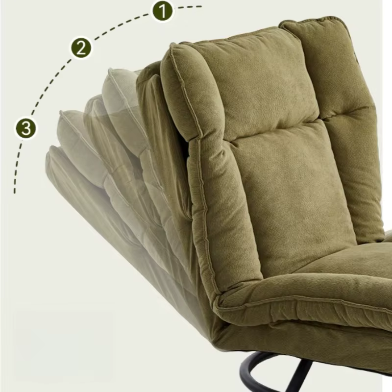 Fauteuils de salon design confortables, fauteuils inclinables et pivotants pour chambre à coucher, fauteuils d'appoint pour salon, canapé paresseux, fauteuil Bujany, mobilier de luxe