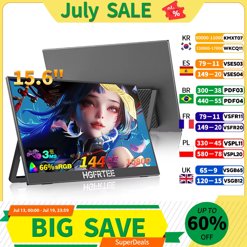 Moniteur de jeu HGFRTEE 15