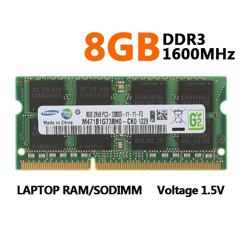 Samsung ordinateur portable Ram DDR3L DDR3 2GB 4GB 8GB 1600Mhz SO-DIMM PC3-12800 PC3L-12800