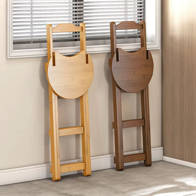 Petite chaise de salle à manger en bambou, tabouret d'art pliable, chaise de Bar multifonctionnelle, Simple et Stable, tabouret haut