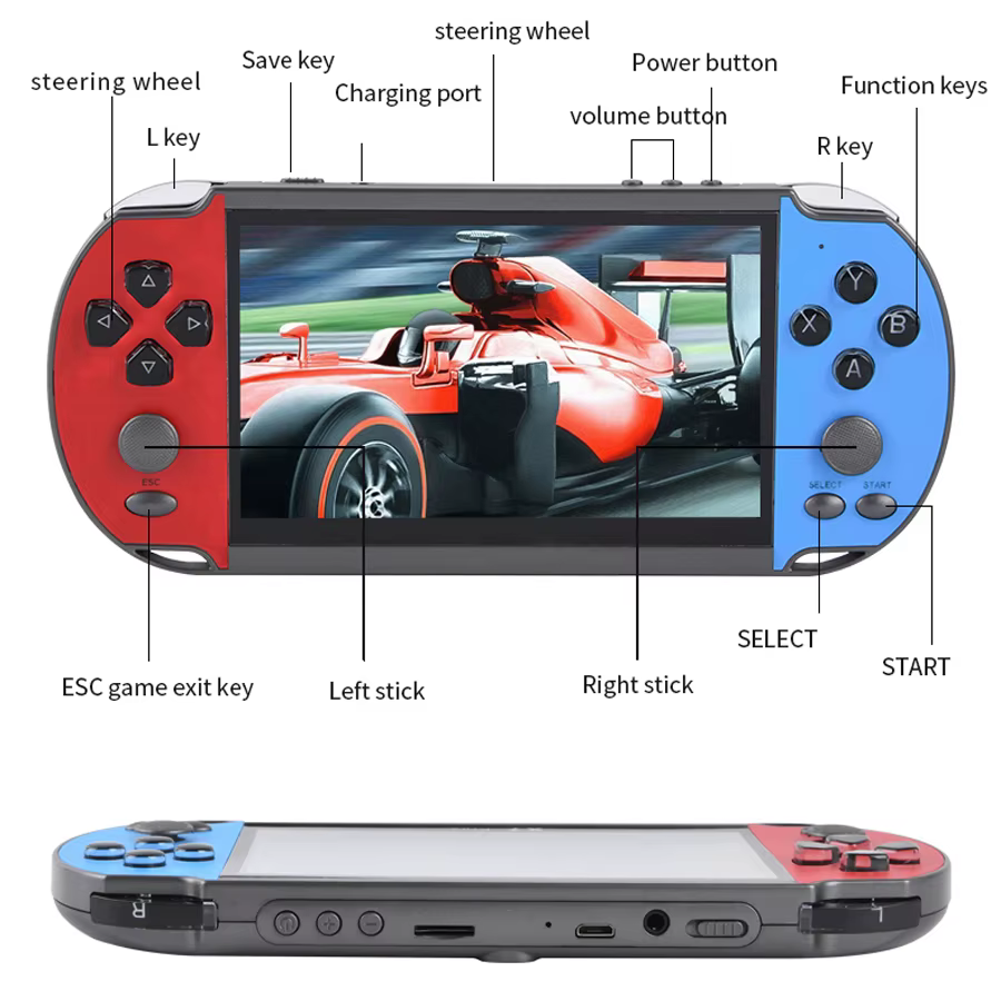 Console de jeu vidéo rétro Portable