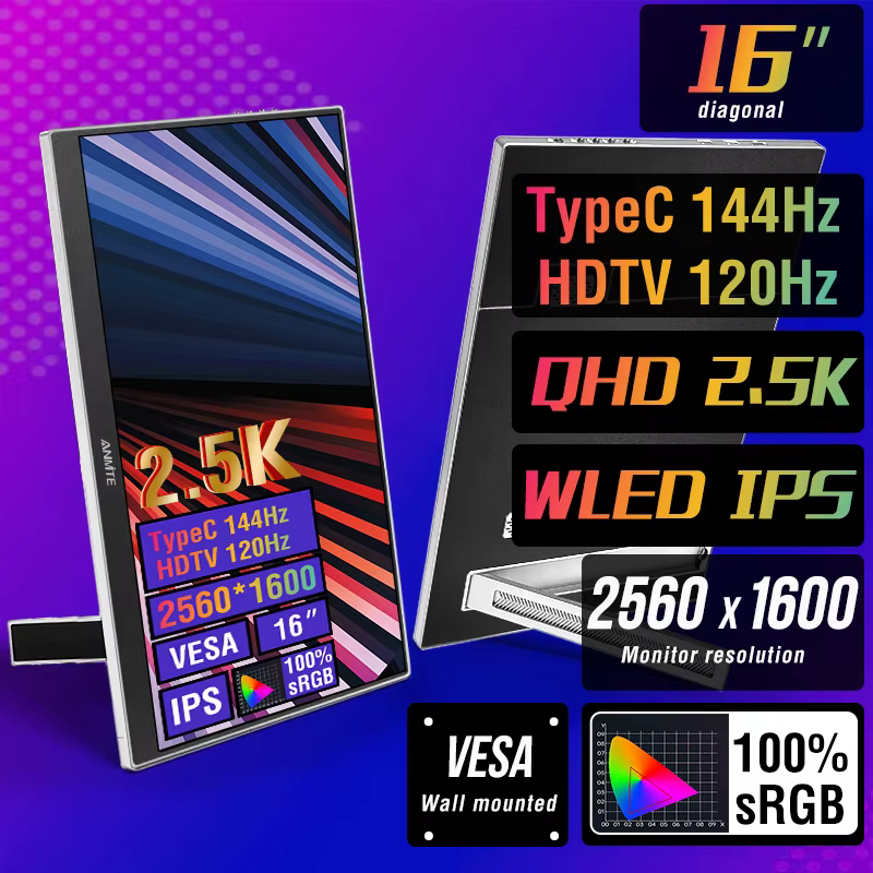 Moniteur de jeu Portable 16 pouces 2.5K