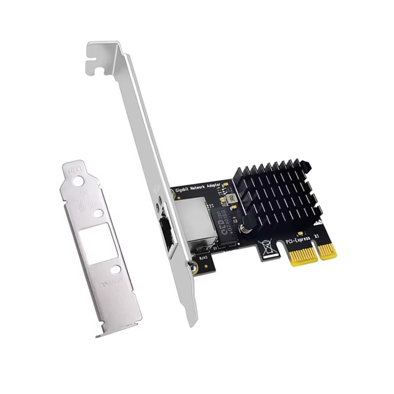 Nouvelle carte réseau Ethernet PCIE Gigabit PCI Express X1 à RJ45 adaptateur