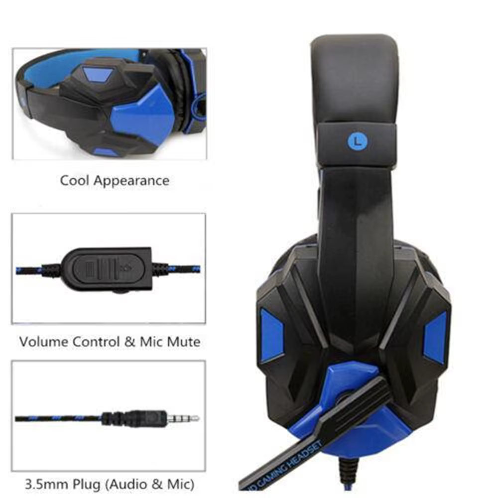 Casque de jeu filaire avec microphone