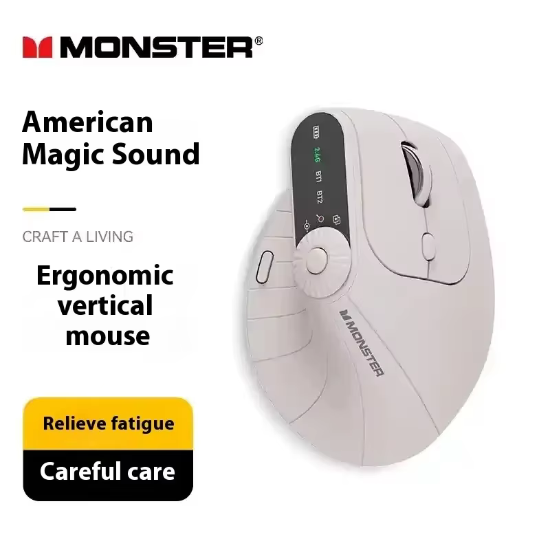 Monster M2 PRO MAX souris de jeu Rechargeable double Mode DPI léger ergonomique personnalisé Vertical sans fil