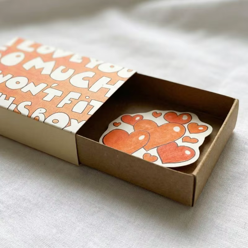 1 pièce, boîte à messages romantique « Je t'aime », cadeau fait main, carte pour la Saint-Valentin, anniversaire, mariage, surprise pour elle/lui ​