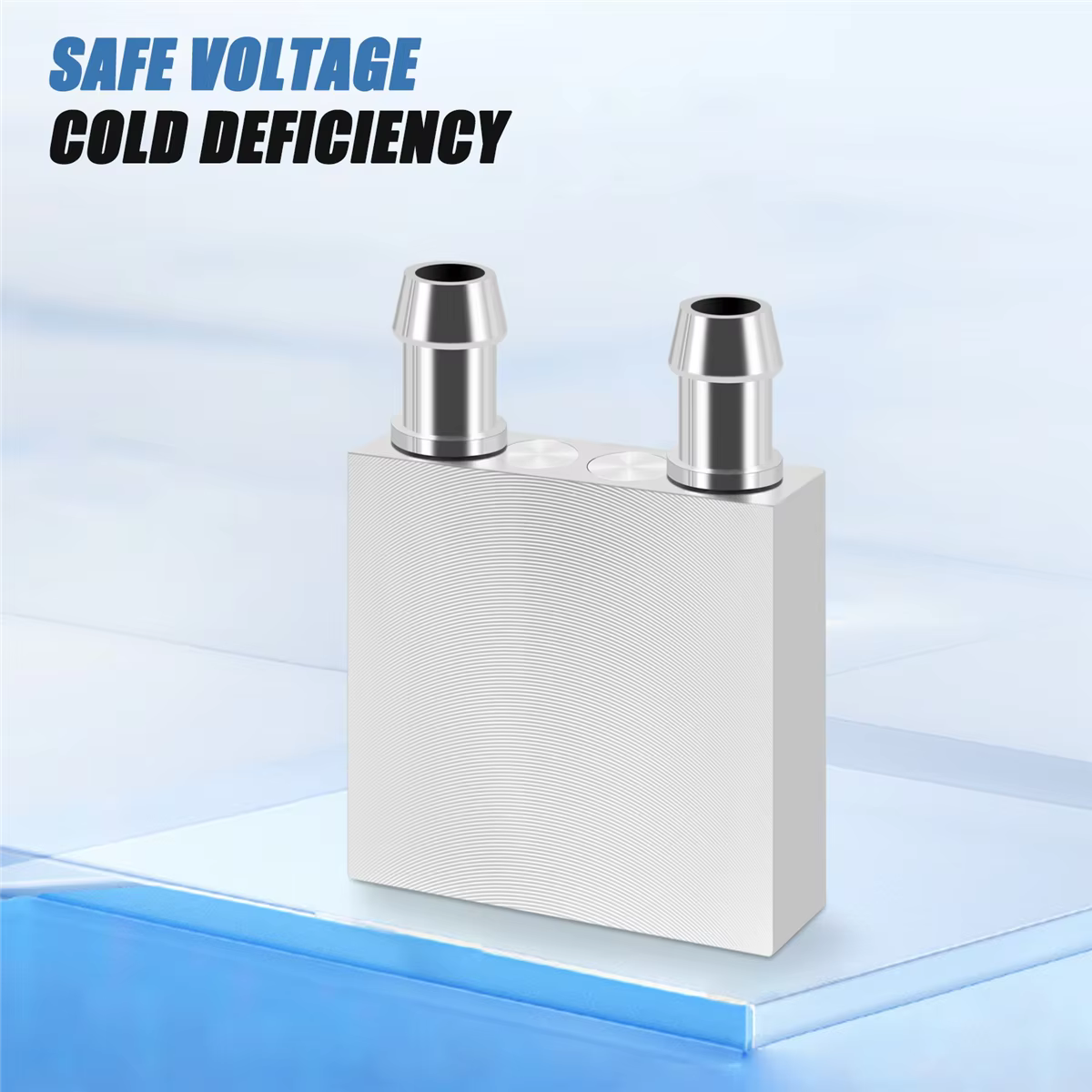 Refroidisseur à eau en aluminium, 40x40x12mm, pour ordinateur CPU