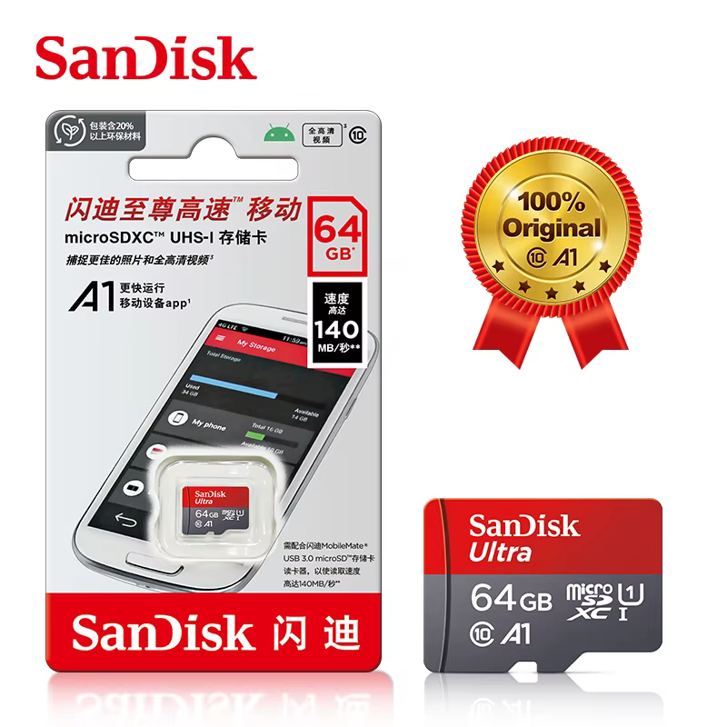 Sandisk Ultra Micro tf carte SD 128GB 32GB 64GB 256GB Mini