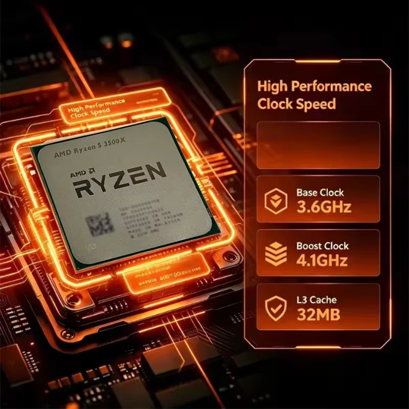 Processeur de bureau AMD Ryzen 5 3500X 3.6GHz 6 cœurs 6 threads
