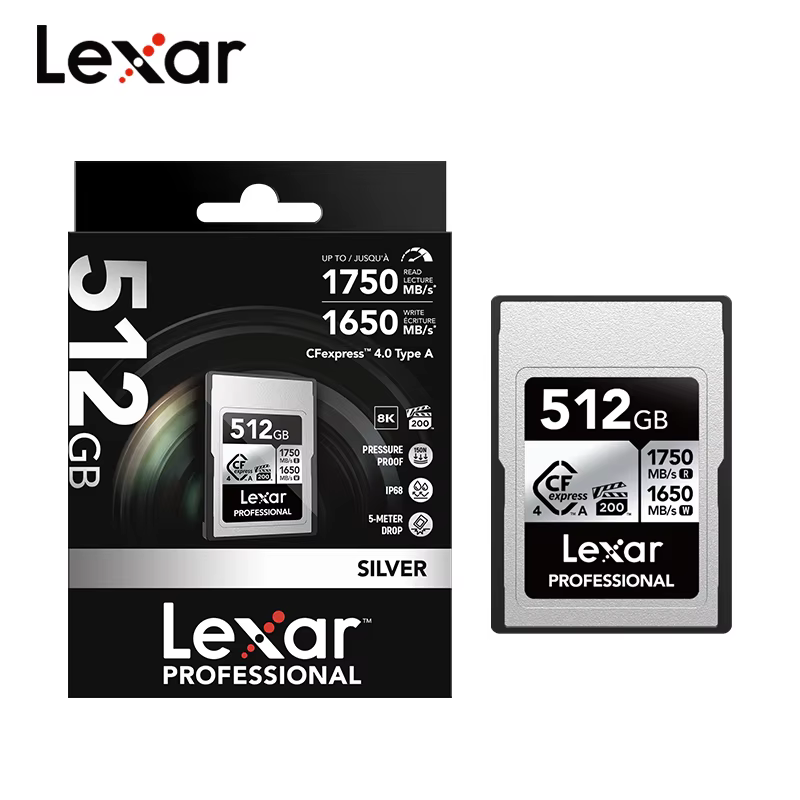 Lexar professionnel argent CFexpress 4.0 Type A carte 2 to 1 to 512GB 256GB VPG200