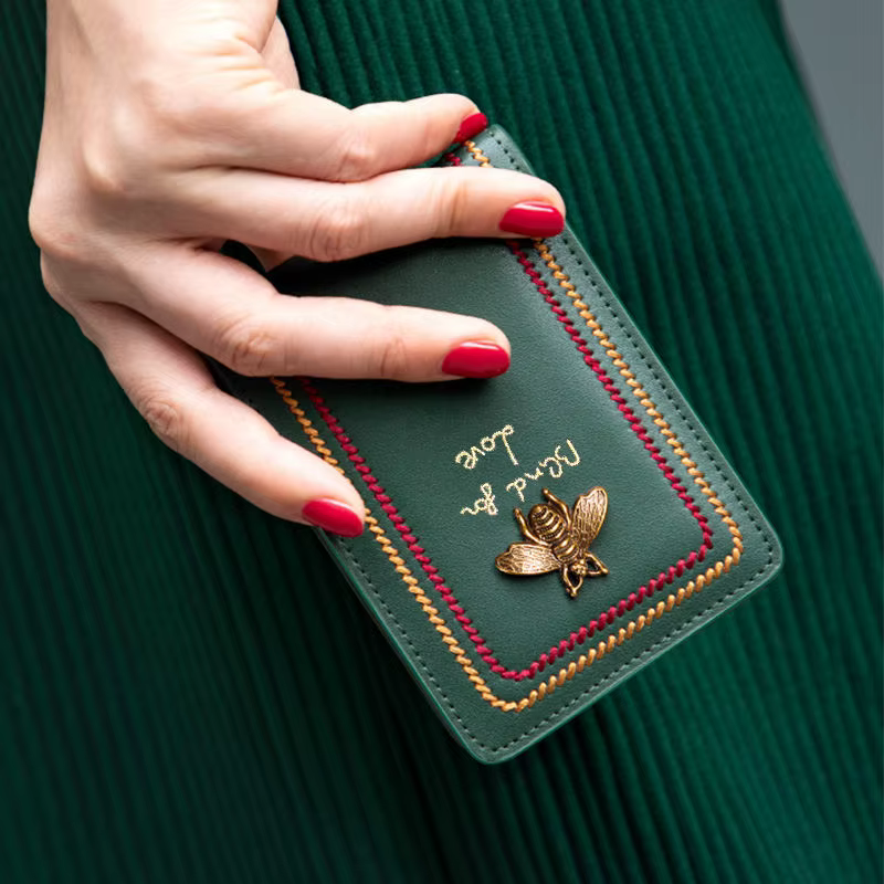 Porte-permis de conduire Ultra-fin en cuir, Design de marque, étui pour cartes de crédit, sac d'identité, couverture pour Documents de permis de conduire, portefeuille de dossier